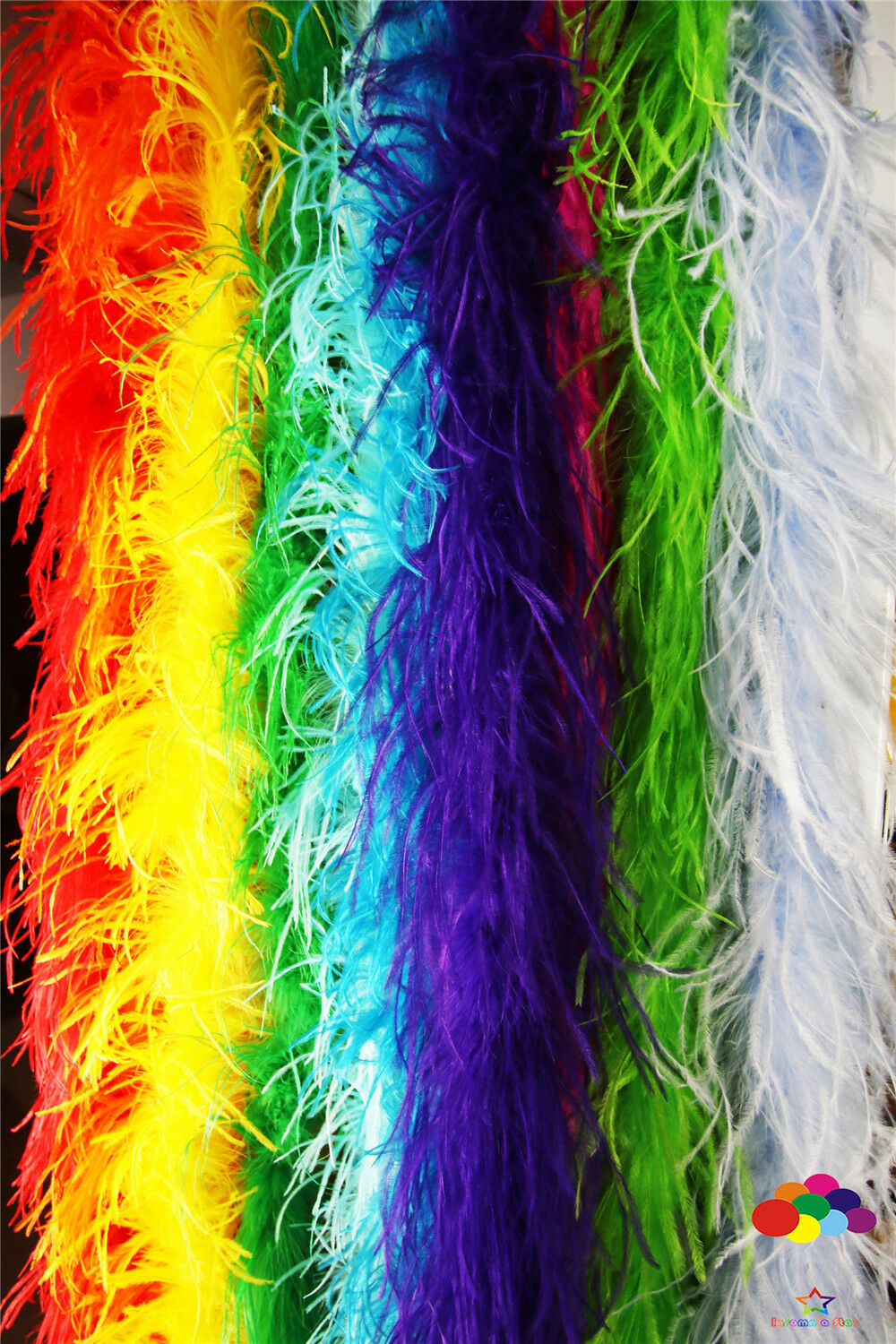 2 M Ostrich feather strip Trim boa Dyed warm gray carnival Diy costume headress