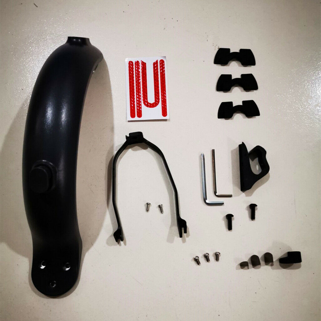 Rear Fender Mudguard Black Stronger for Electric Scooter Spare Parts