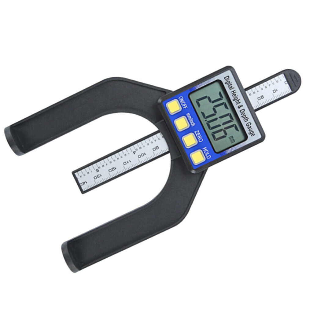 Digital Tread Depth /Height Gauge, LCD Display(metric & inch), Magnetic Self