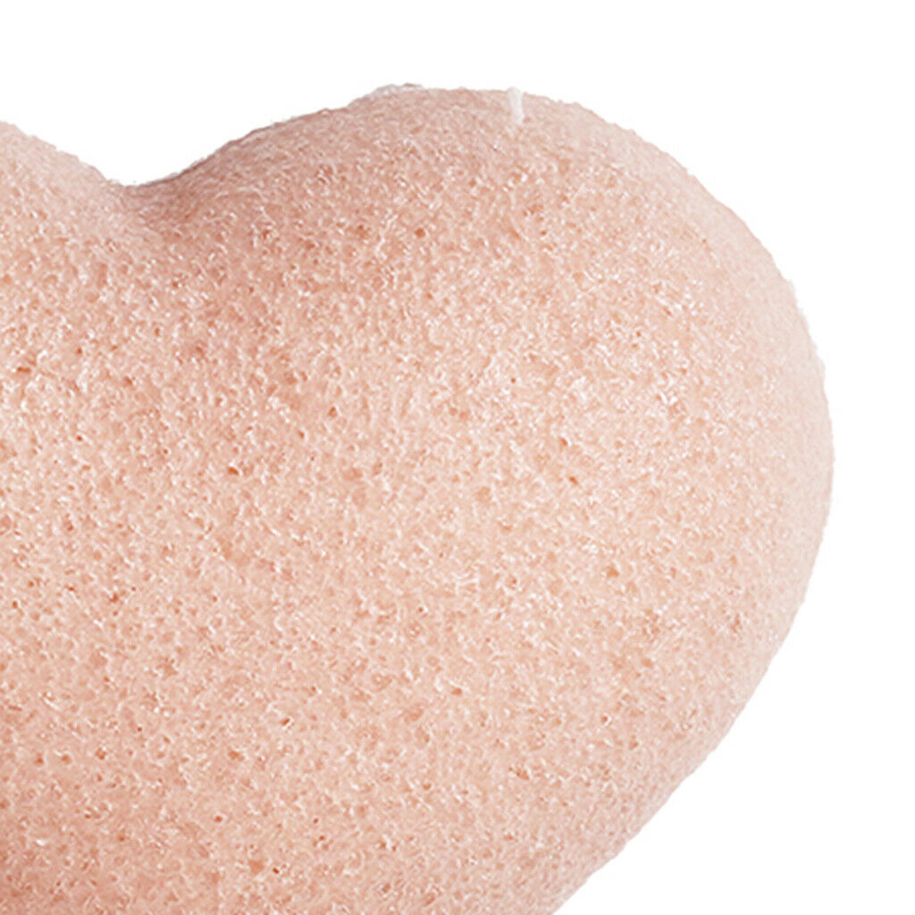 2X Konjac Cleaning Sponges Puffs Exfoliating Facial Sponges Cherry Powder