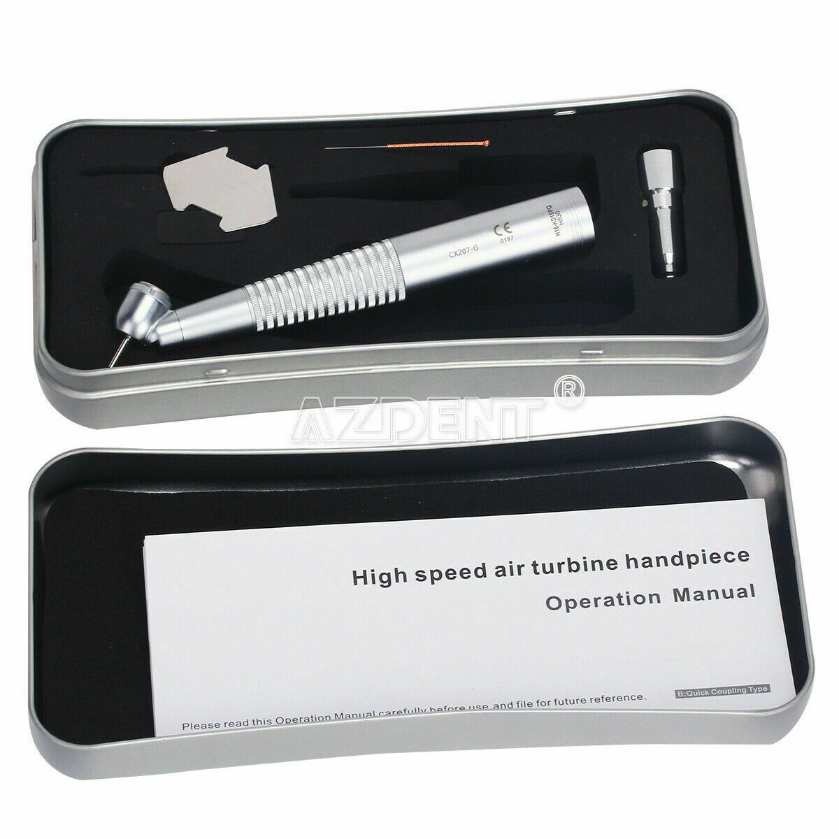 Dental LED Fiber Optic 45 Degree Surgical High Speed Handpiece Caries Treatment