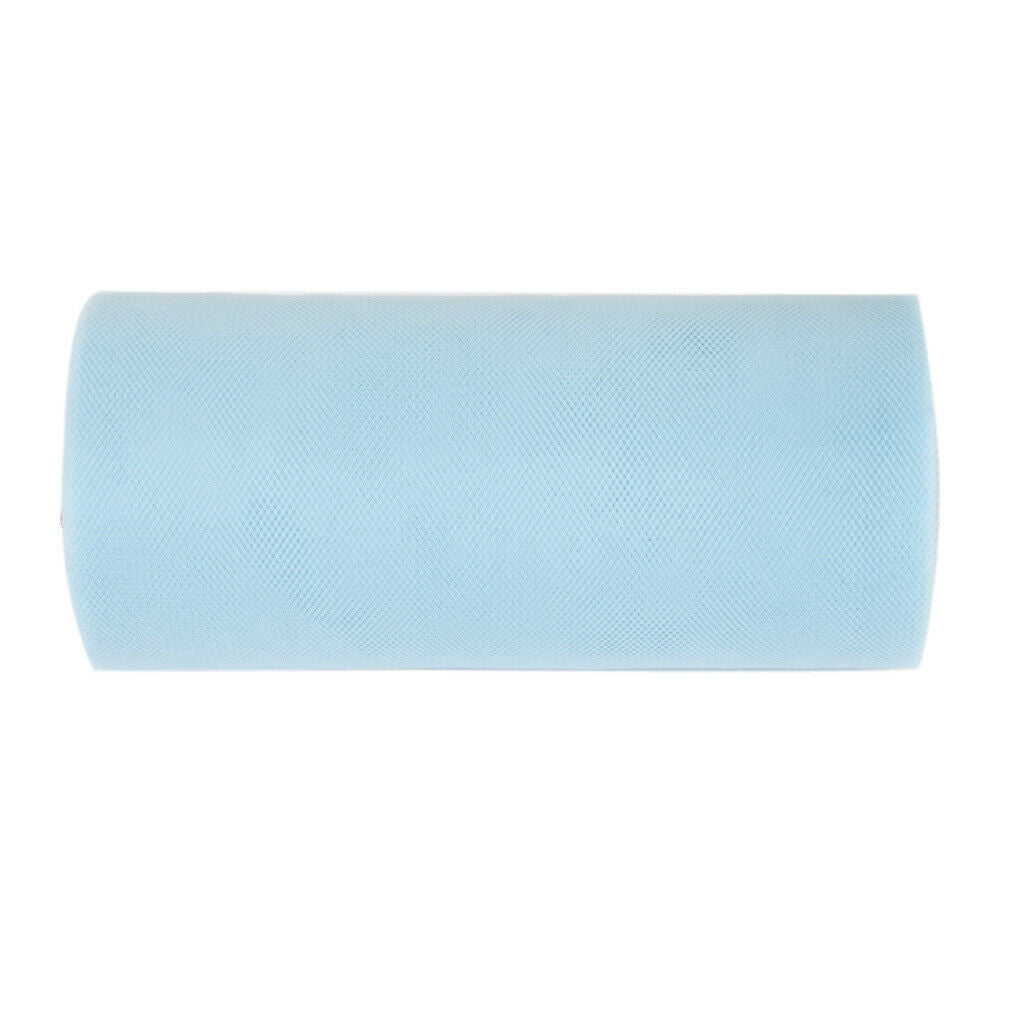 Mutil 6" x 25 yard Tulle Roll Spool Tutu Wedding Decor Bow Sky Blue