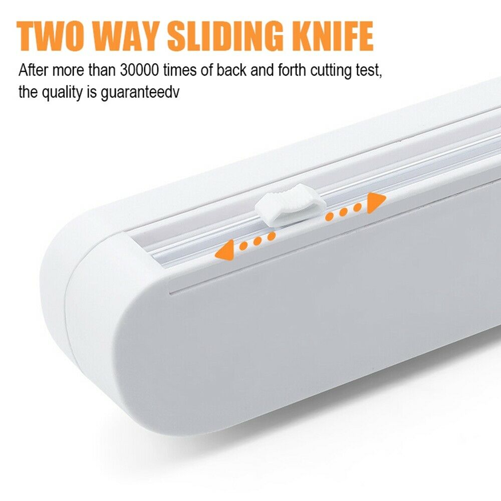 Household Cling Film Cutter Suction Cup Wall Hanging Kitchen USplies Artifact