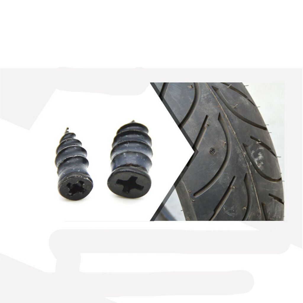 Set Repair Tire Rubber Nails Parts for Auto Trucks Cars 0.21x0.46 in 10Pcs