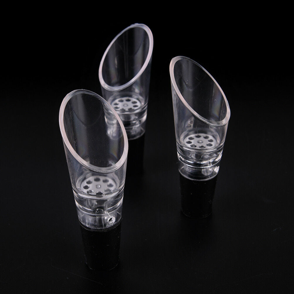 1pc Wine Aerator Pour Spout Acrylic Decanter Pourer Aerating Bottle Stopp.l8