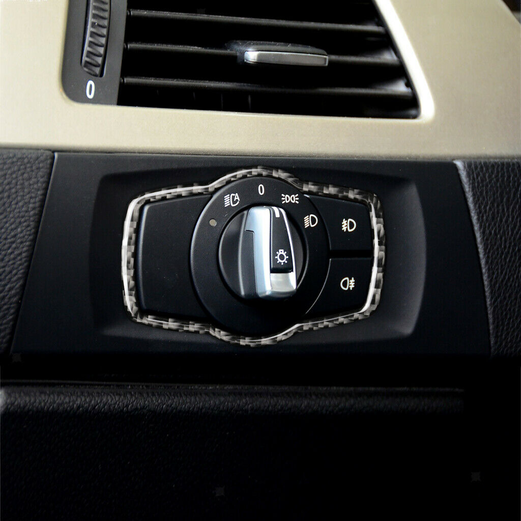 Headlight Switch Frame Cover Trim Car Decoration Fits for BMW E90 E92 E93
