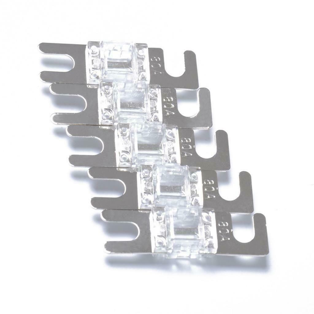 10Pcs 80A + 40A 12V / 24V / 32V Car Truck Audio System Mini ANL  Fuse Kit