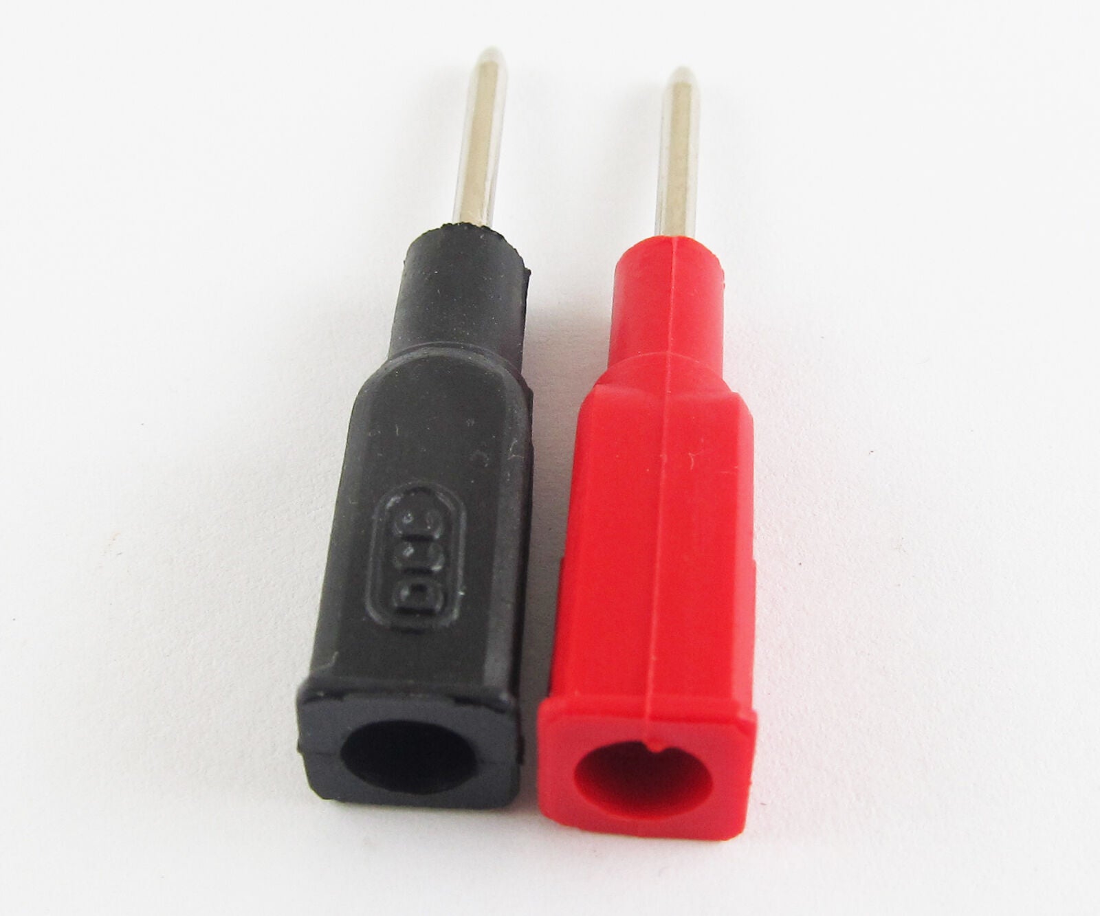 4pcs DCC Copper 4mm Banana Female to 2mm Pin Tip Head for Multimeter Test Probes