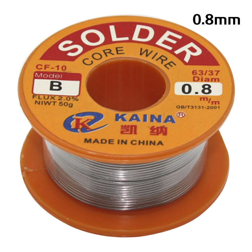 Pro 63/37 0.8mm Tin Lead Rosin Core Solder Flux Soldering Welding Iron Wire Reel