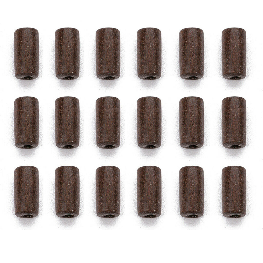 300pcs Wooden Beads Tube Beads Wooden Ornaments Home Decors Wooden Bangles