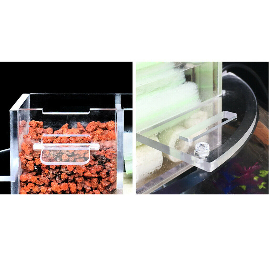 Mutifunctional Aquarium Fish Tank External Filter Box without Water Pump M