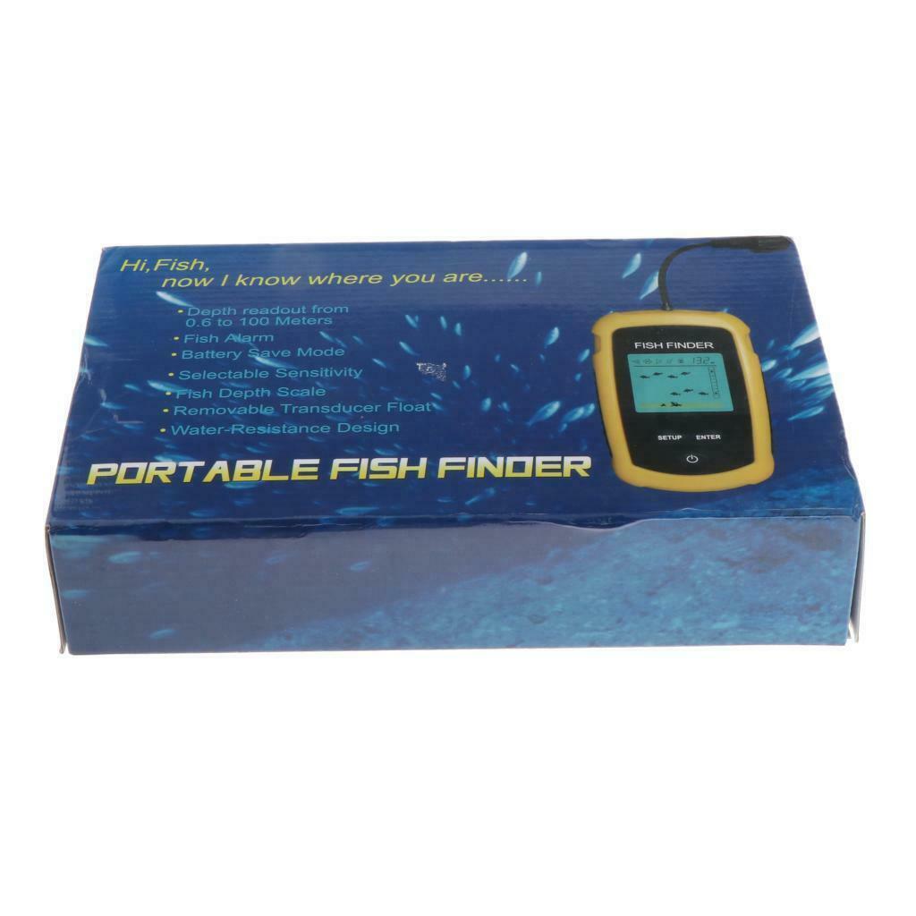 Finder LCD display fish finder module including transducer float underwater