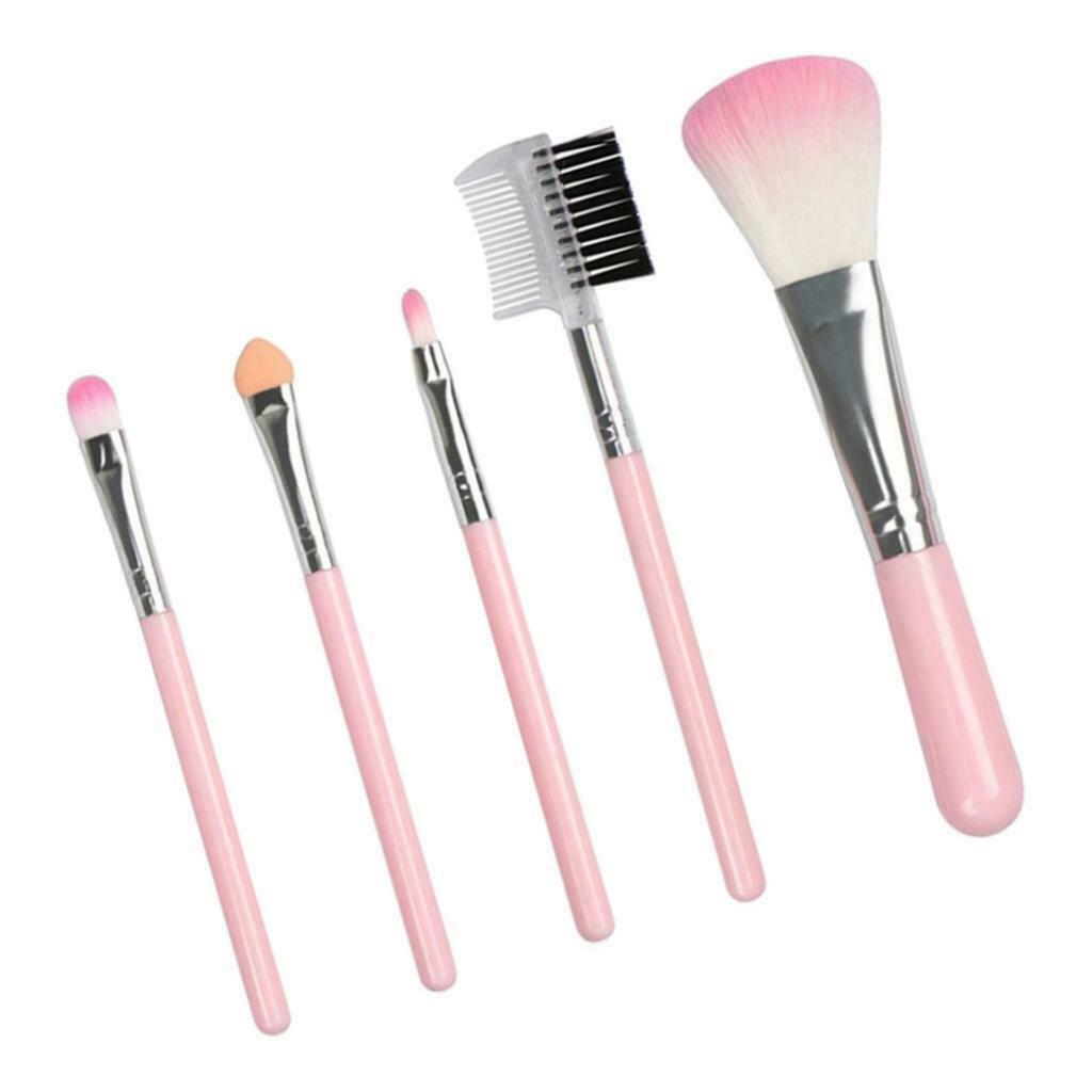 5Pcs Makeup Brushes Set Eyeshadow Eyeliner Applicator Blusher Blending Brush