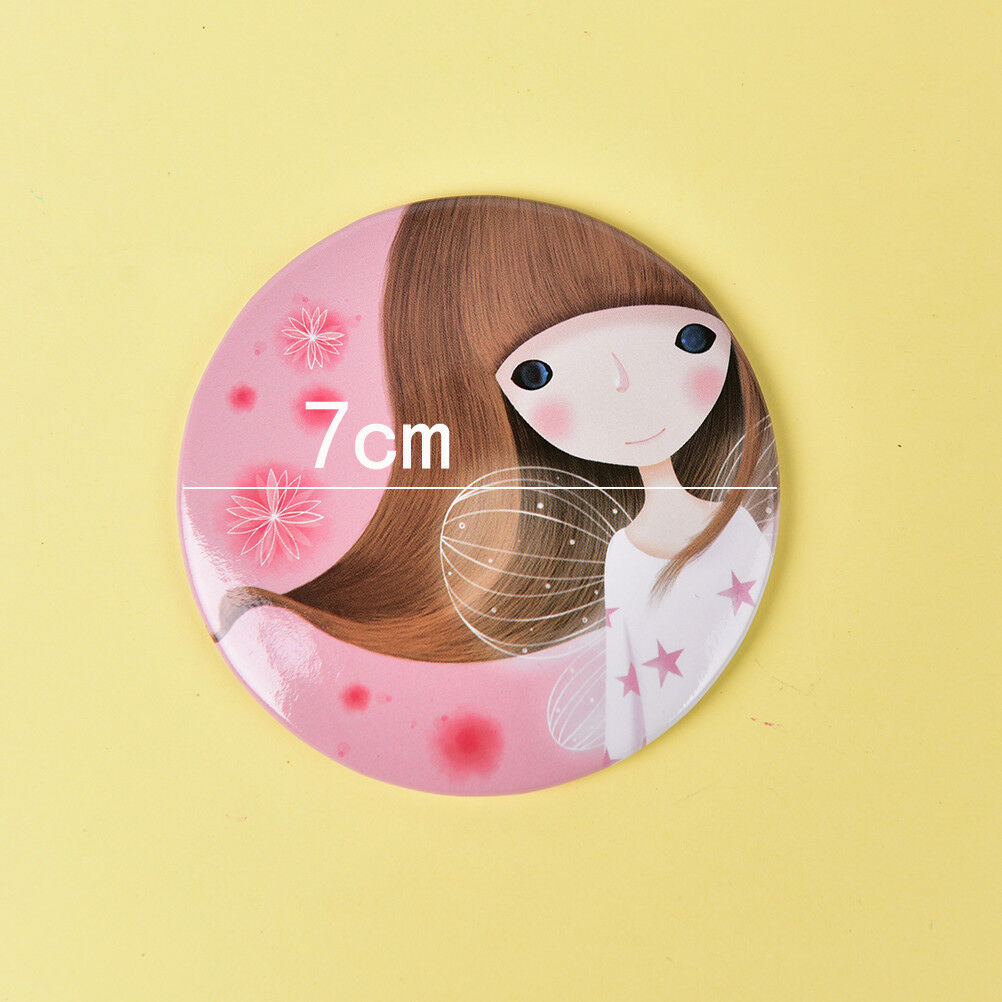 Mini Girl Series Mirror Portable Makeup Mirror Small Pocket Travel One Si.l8