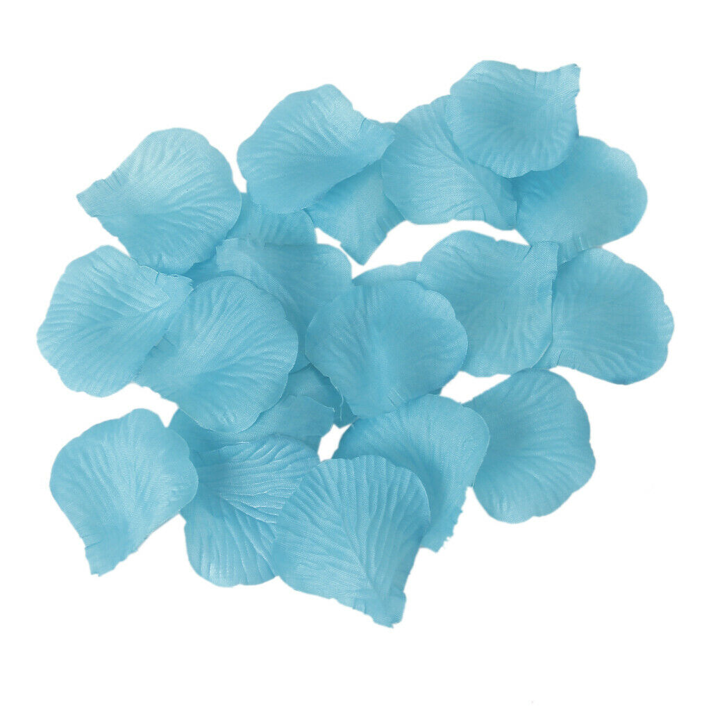 Generic Artificial Silk Rose Petals Wedding Decoration Flowers -Turquoise Pack