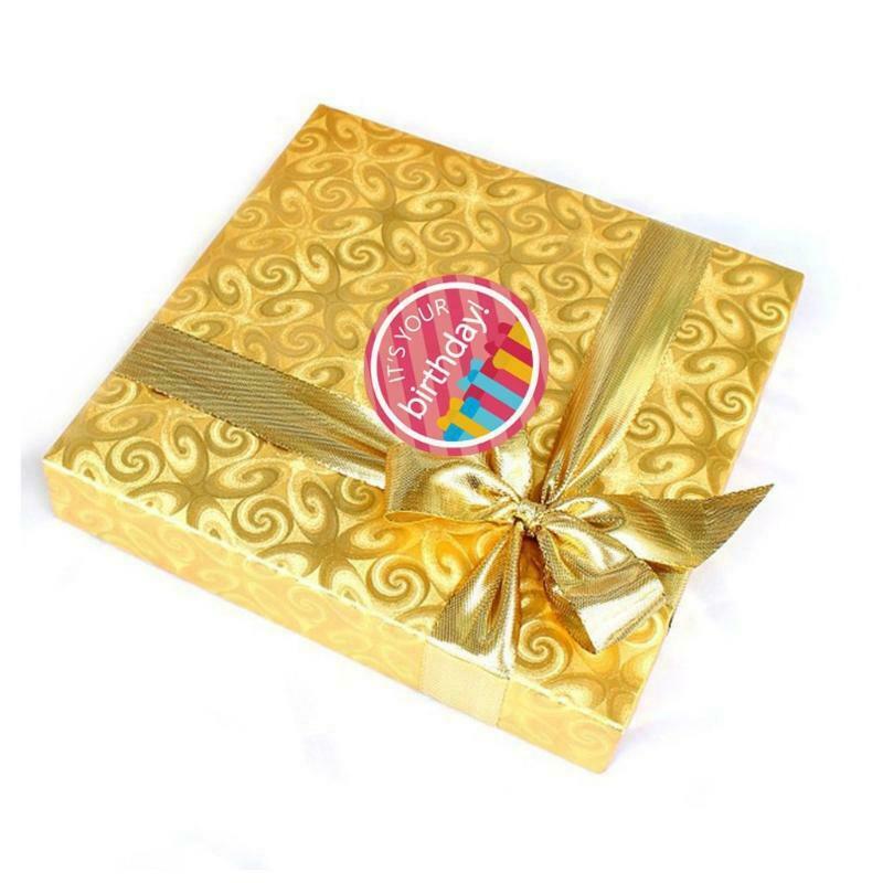 500 Pcs Round Birthday Wishes Label Stickers Present Package Decor Craft