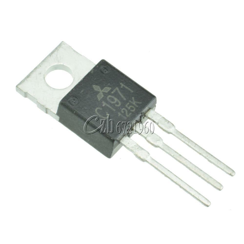 2pcs RF/VHF/UHF Transistor MITSUBISHI TO-220 2SC1971 C1971 100% NEW