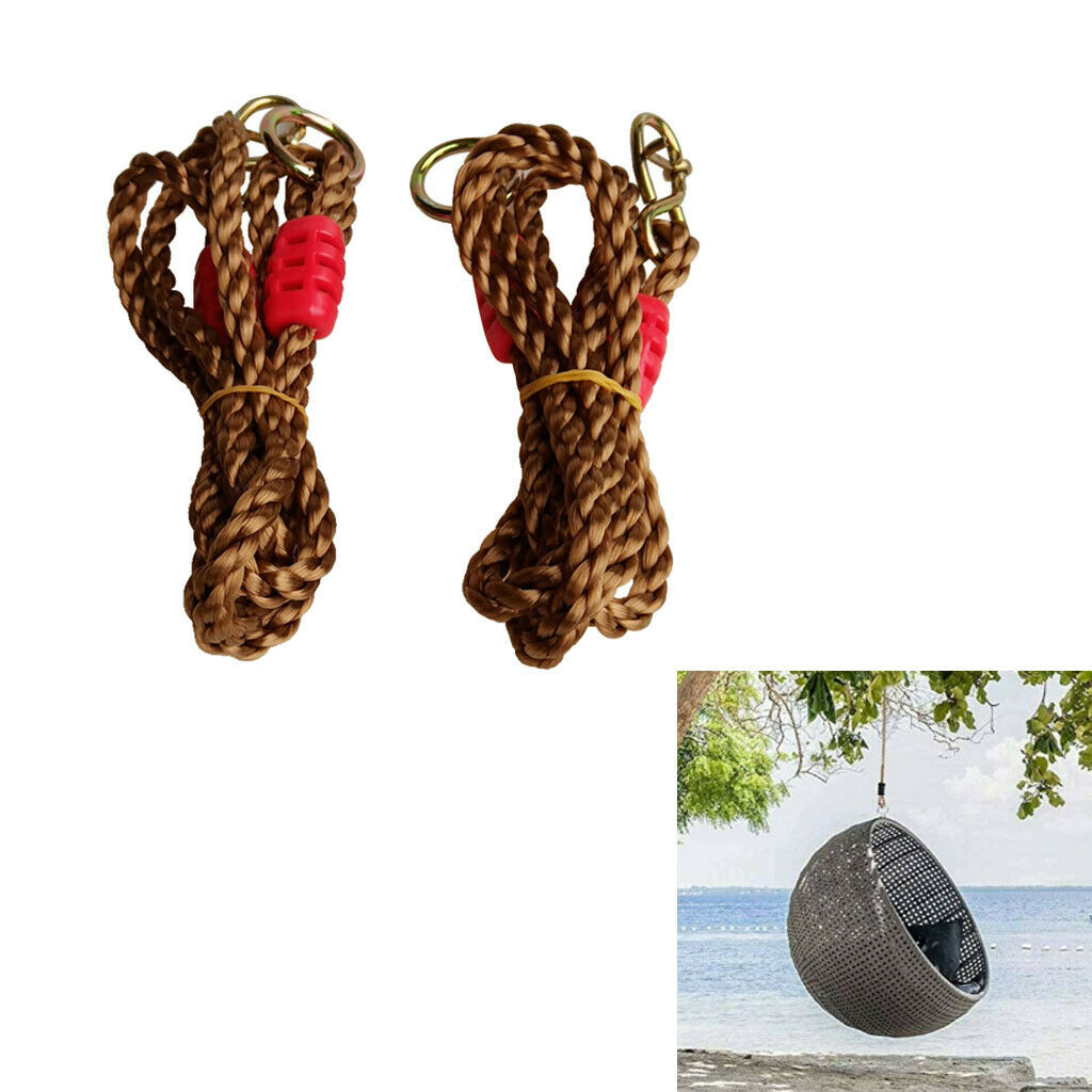 2Pcs Adjustable Nylon Swing Rope Kit STRONG Hanging Tree Strap Extension