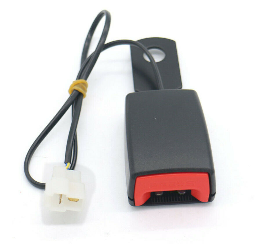 1x Car Seat Belt Latch Buckle Safety Belt Buckle Plug Adapter w/ Alarm Wire