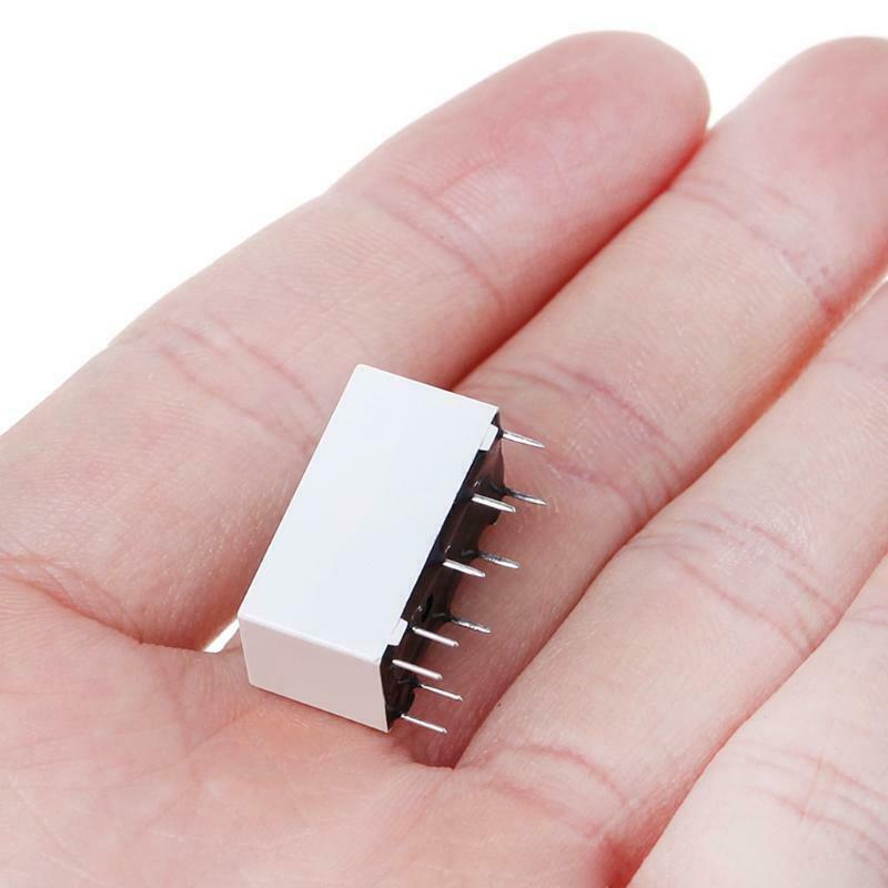 5V Coil Bistable Latching Relay DPDT 2A 30VDC 1A 125VAC HFD2/005-S-L2-D Realy