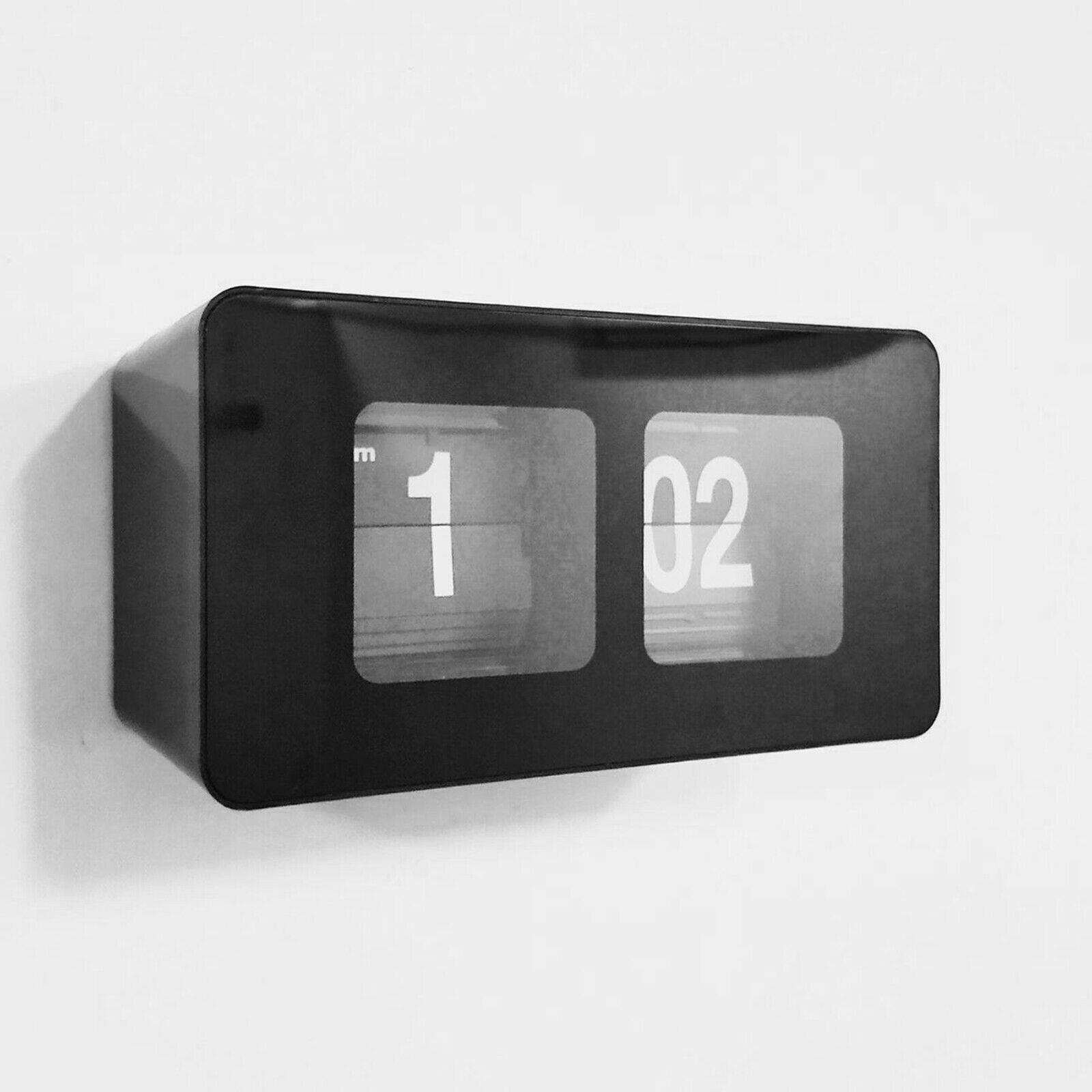 Retro Auto Flip Clock File Down Page Digital Clocks Xmas Gift Decor Black
