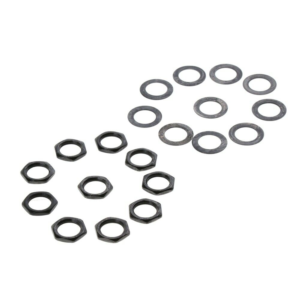 10 Set Guitar   Nut Washer for Electric Guitar Repalcement Parts Black