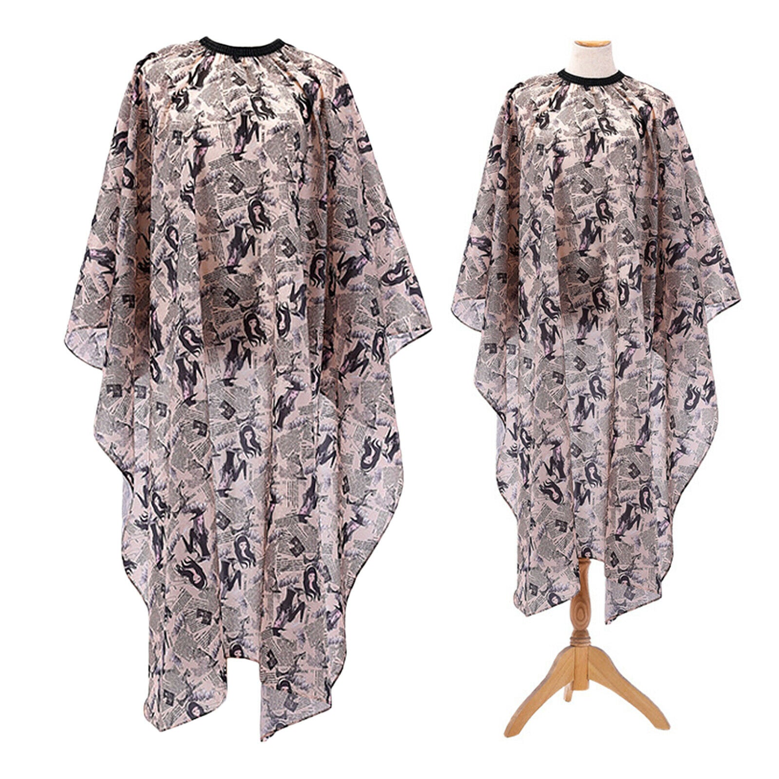 Professional Retro Haircuting Cape Waterproof with Closure Snap 63 x 55 inch