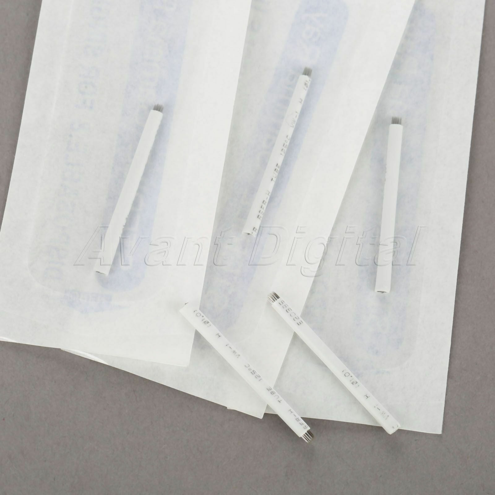 10pcs Stainless Steel Microblading Eyebrow Pen Needle Pen 18pin Round Fog Tattoo