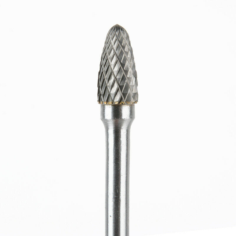 4Pcs/set Carbide Rotary File Tungsten Steel Grinding Head Rotary File 1/4" Shank