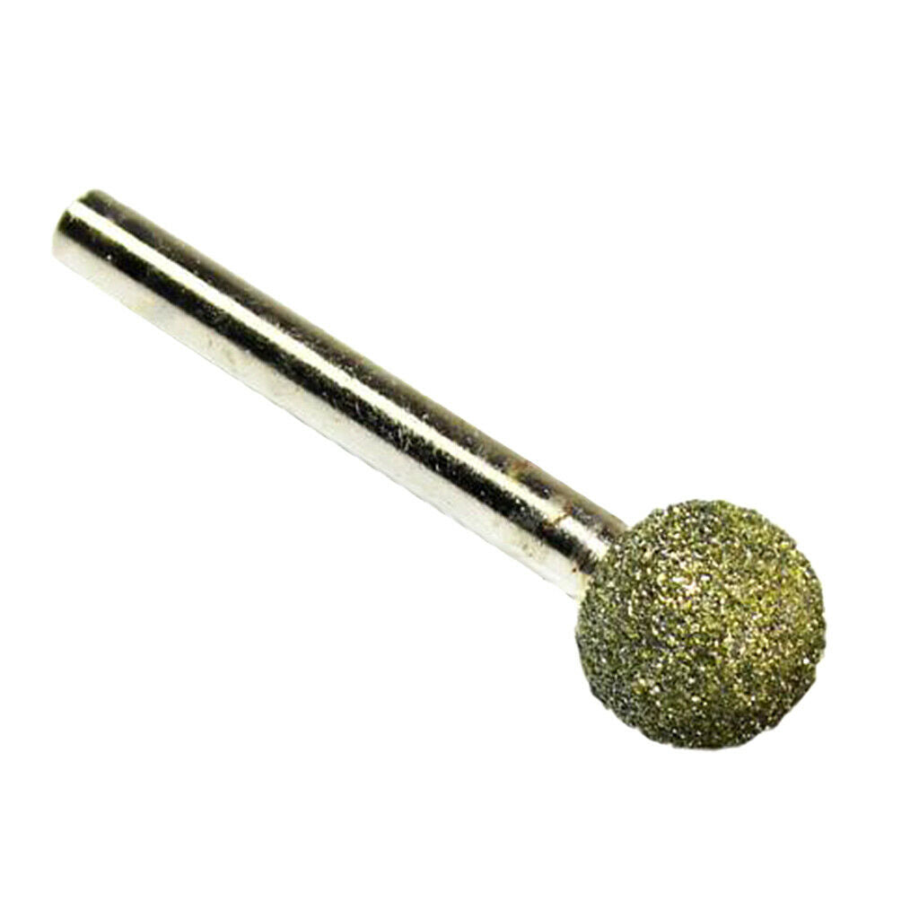 46 Grit Round Diamond Grinding Head Spherical Points Coated Burrs Tools 16mm