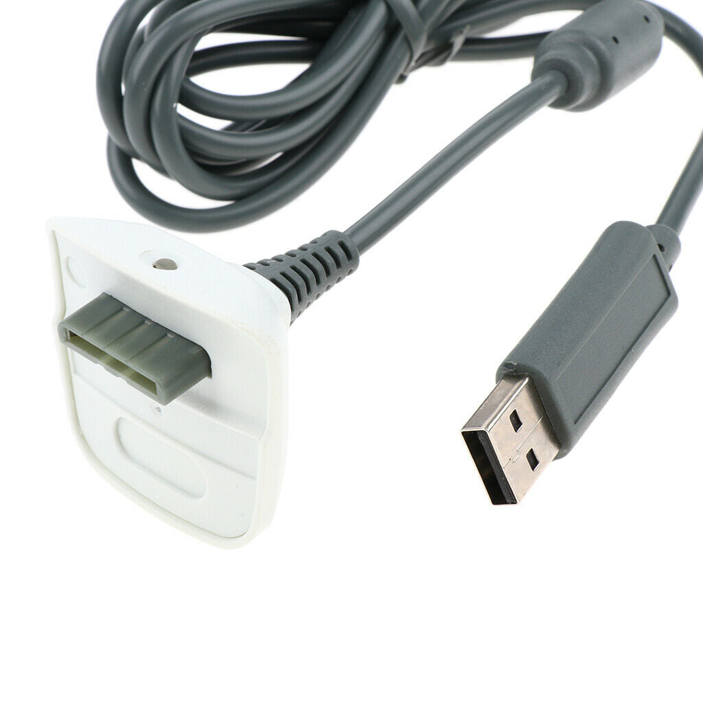 Charger Cable for Microsoft Xbox 360 Console USB Power Charging Cord Wire 1.5m