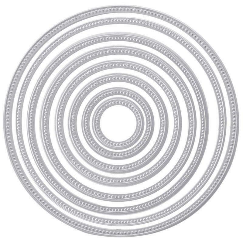 Circle Round Metal Cutting Dies Stencils DIY Scrapbooking Embossing Decor Craft