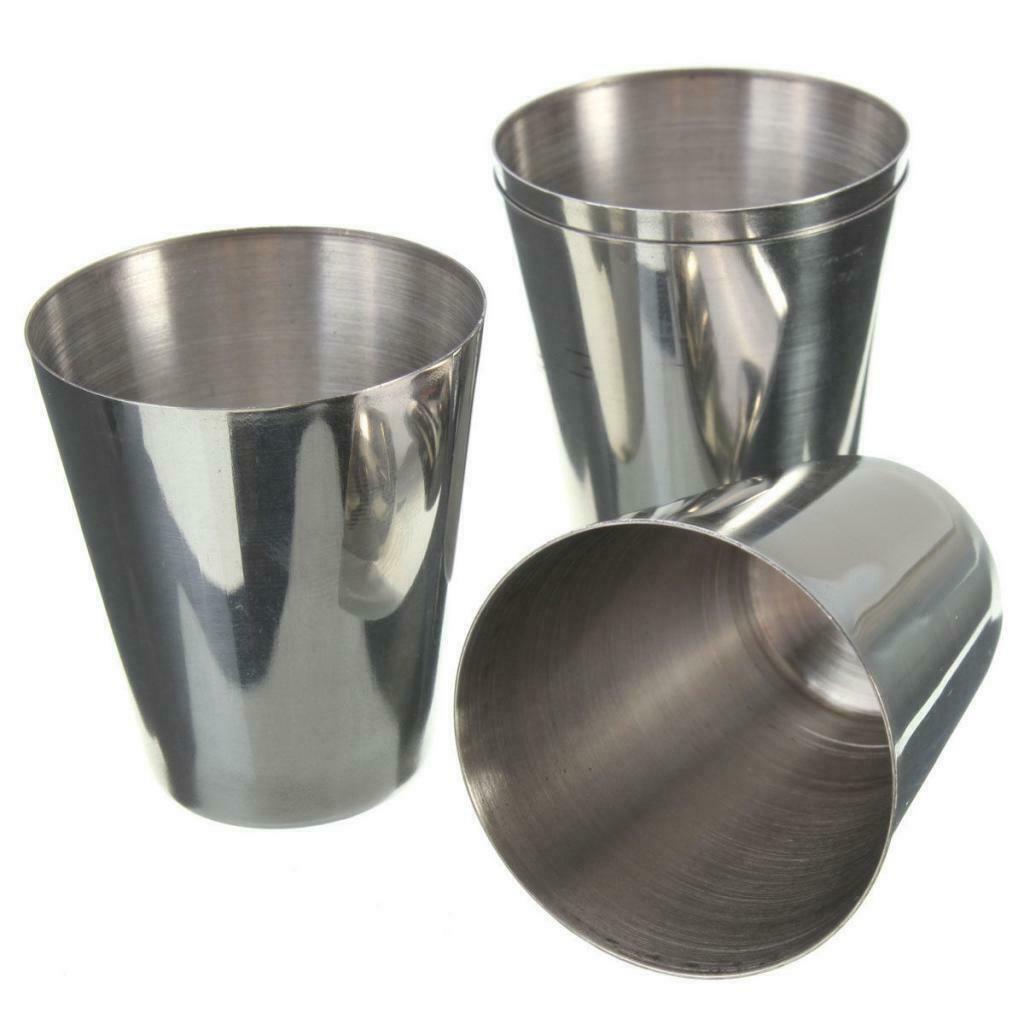4x Wine Cup Drink Beer Tea Tumbler with Cover for Camping Travel