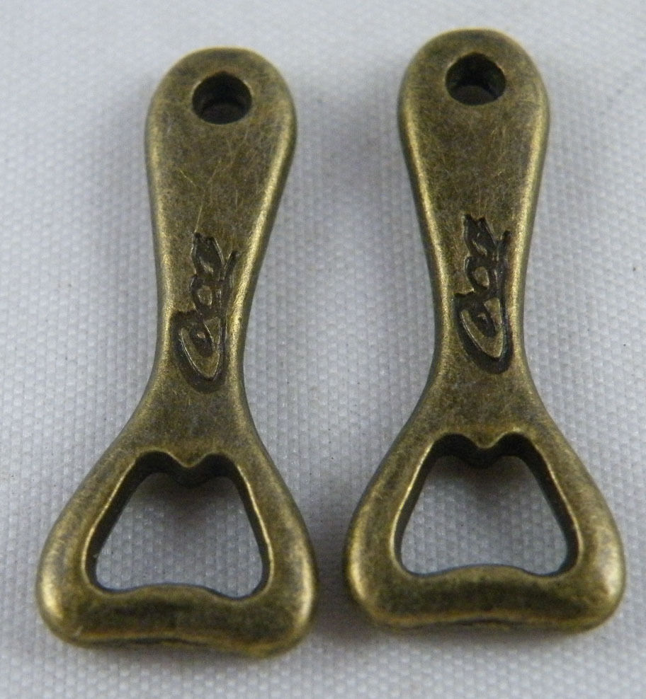 40pcs Bronze Color Bottle openers Charms 27x11x3mm 10352
