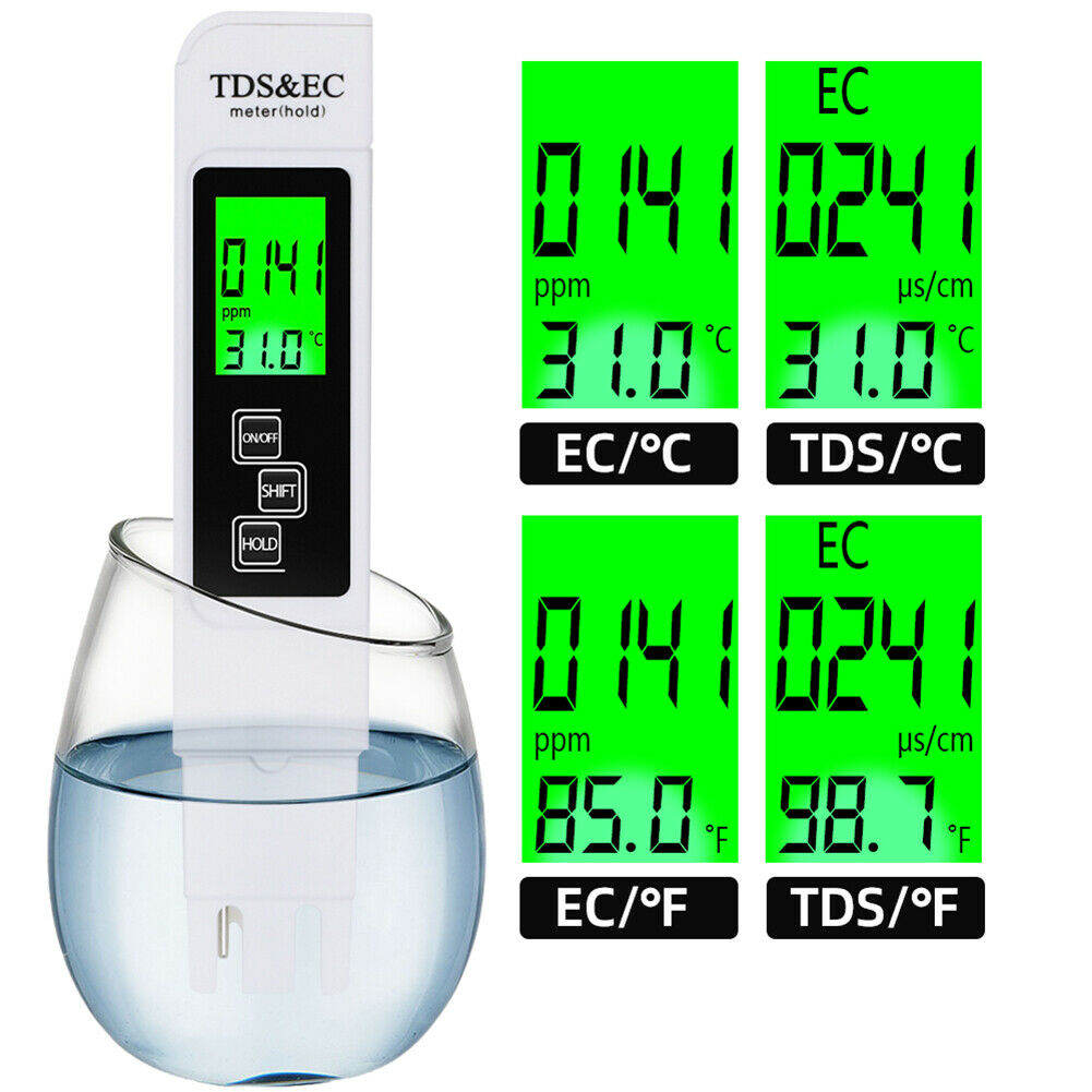 Water Quality Test Pen EC TDS Tester PH Meter Water Hardness Instruments @