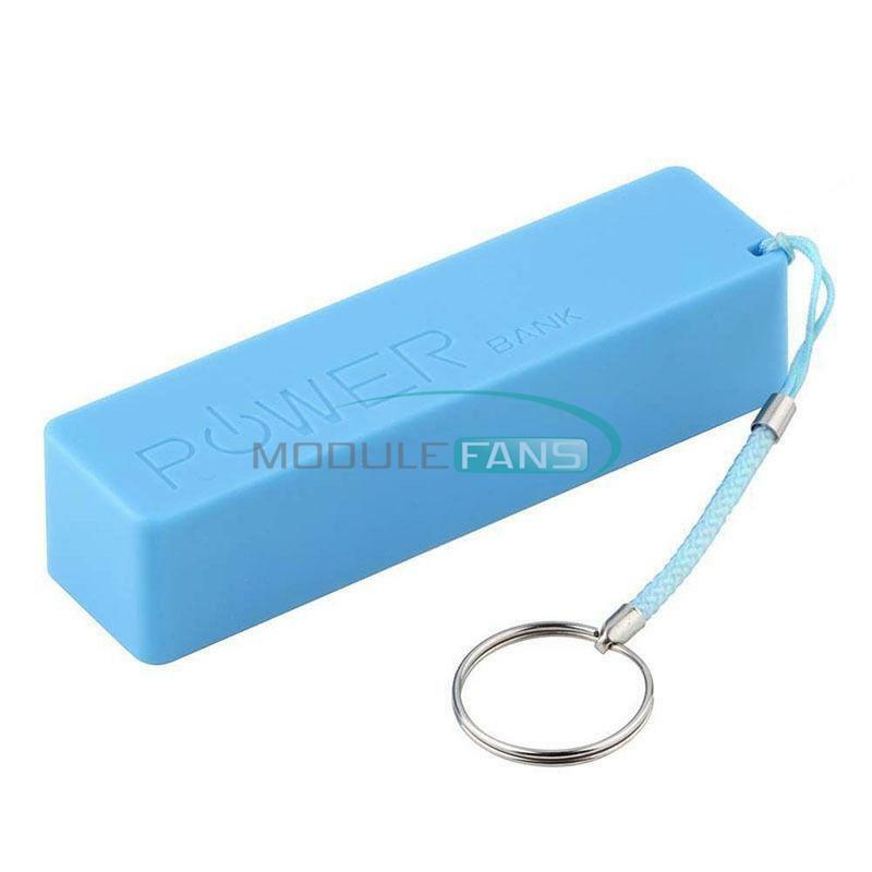 USB Power Bank Case Kit 18650 Battery Charger DIY Box Boost Module Blue