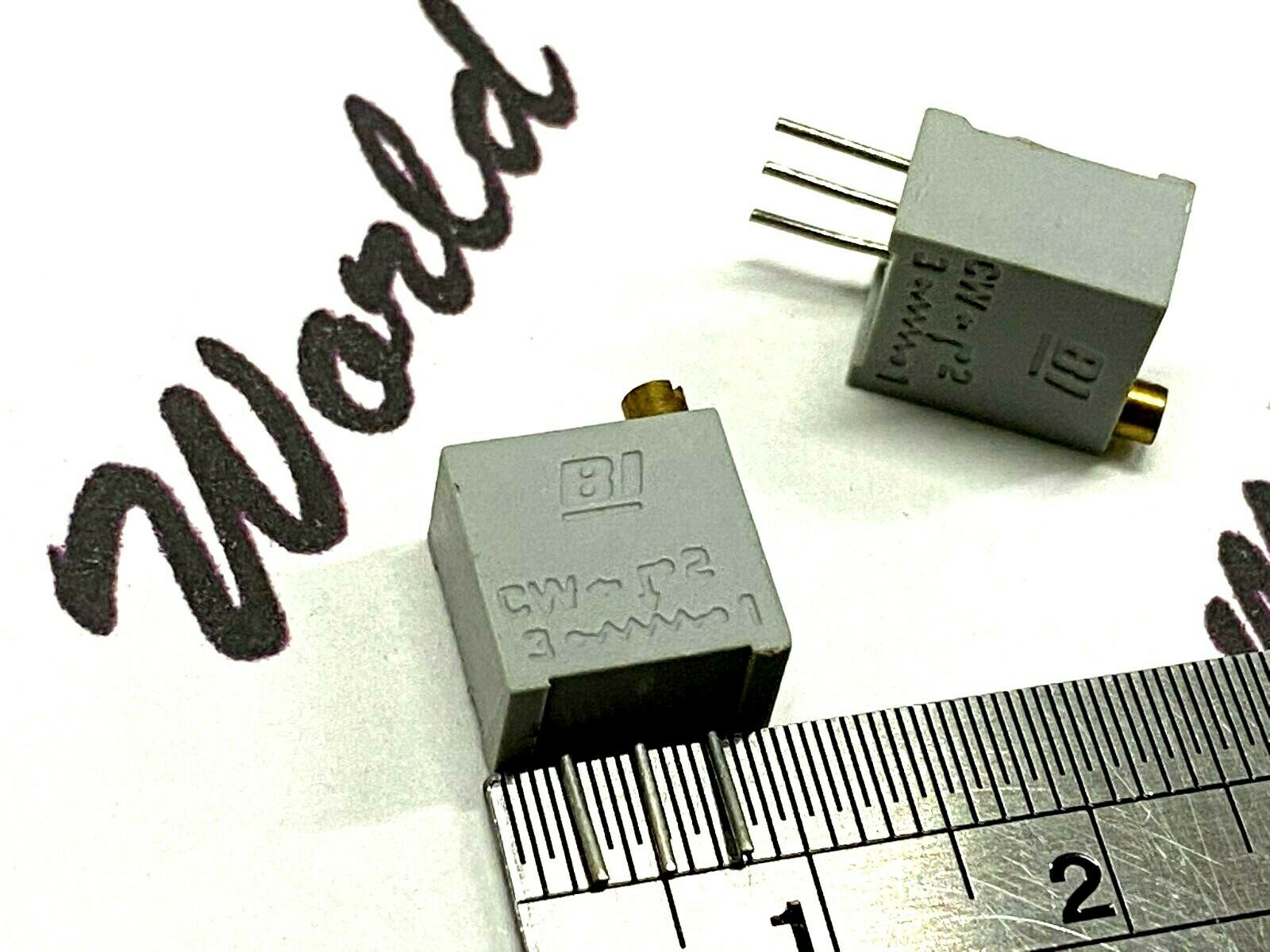 10pcs - Beckman 68WR2M 2M Multi-Turn Variable Potentiometer / Trimmer
