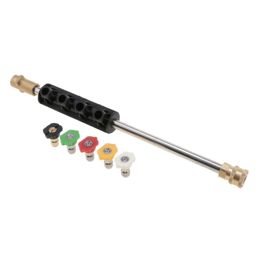 1/4 Inch Plug Power Washer Lance Metal Rod with Spray Nozzle Suitable for