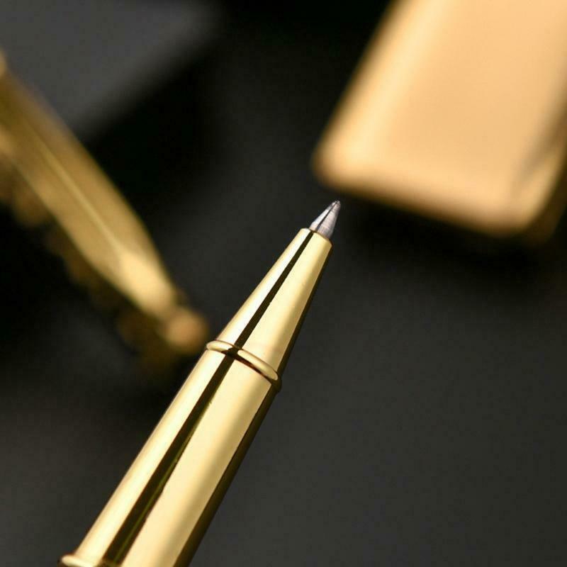 Luxury Metal Gel Pen Sculpture Pattern Roller Pen Stationary Pen 0.5mm