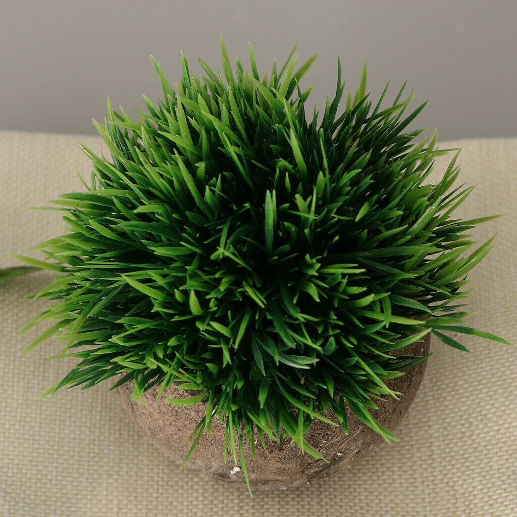 Mini Simulation Flower Bonsai Tree Mini Artificial Leaves Plant with Pot  3