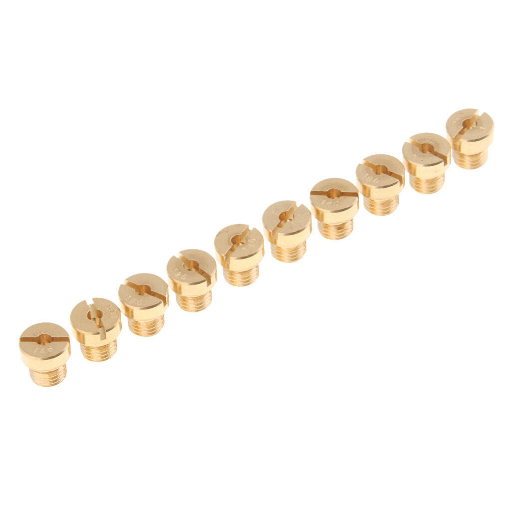 10x M6 Main Jet Injector Nozzle Kit For Carburetor Motorcycle Dirt Bike ATV