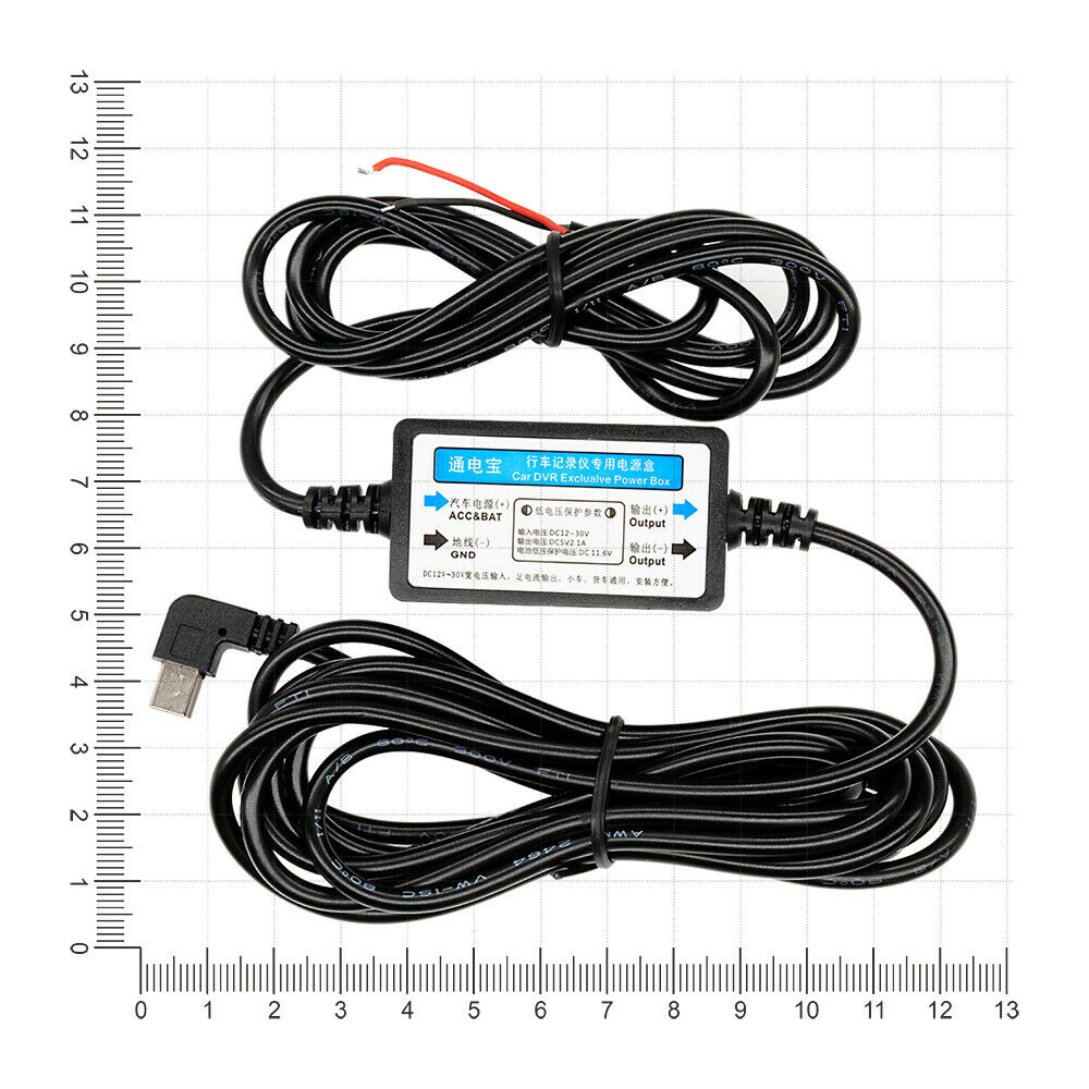 Mini USB Wire Cable Car Charger Kit for Camera Recorder DVR Exclusive Power Box