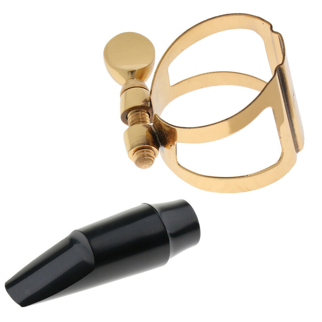Rubber Soprano Saxophone Mouthpiece with Metal Ligature Fastener for Saxophone
