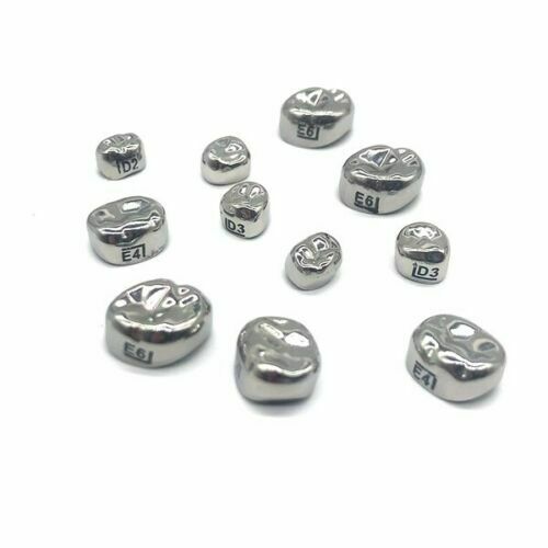 96pcs Stainless Steel Dental Kids Primary Molar Crowns Preformed Crown Dentist