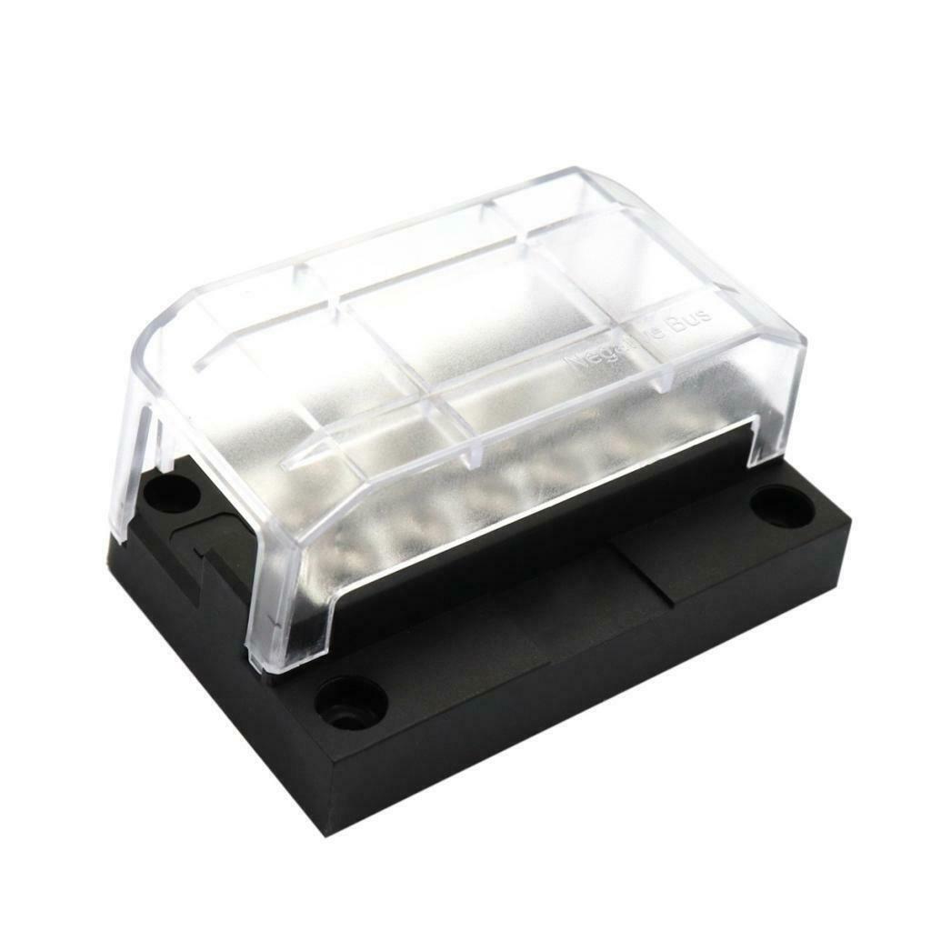 12 in 1 Junction Block Power Post Set Box Negative Bus Bar for Boat Marine