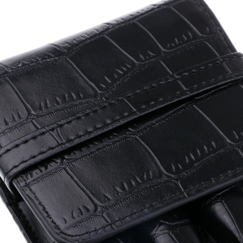 2 Pack Fountain Pen Leather Case Pouch Storage Bag Separate Slot Pen Case