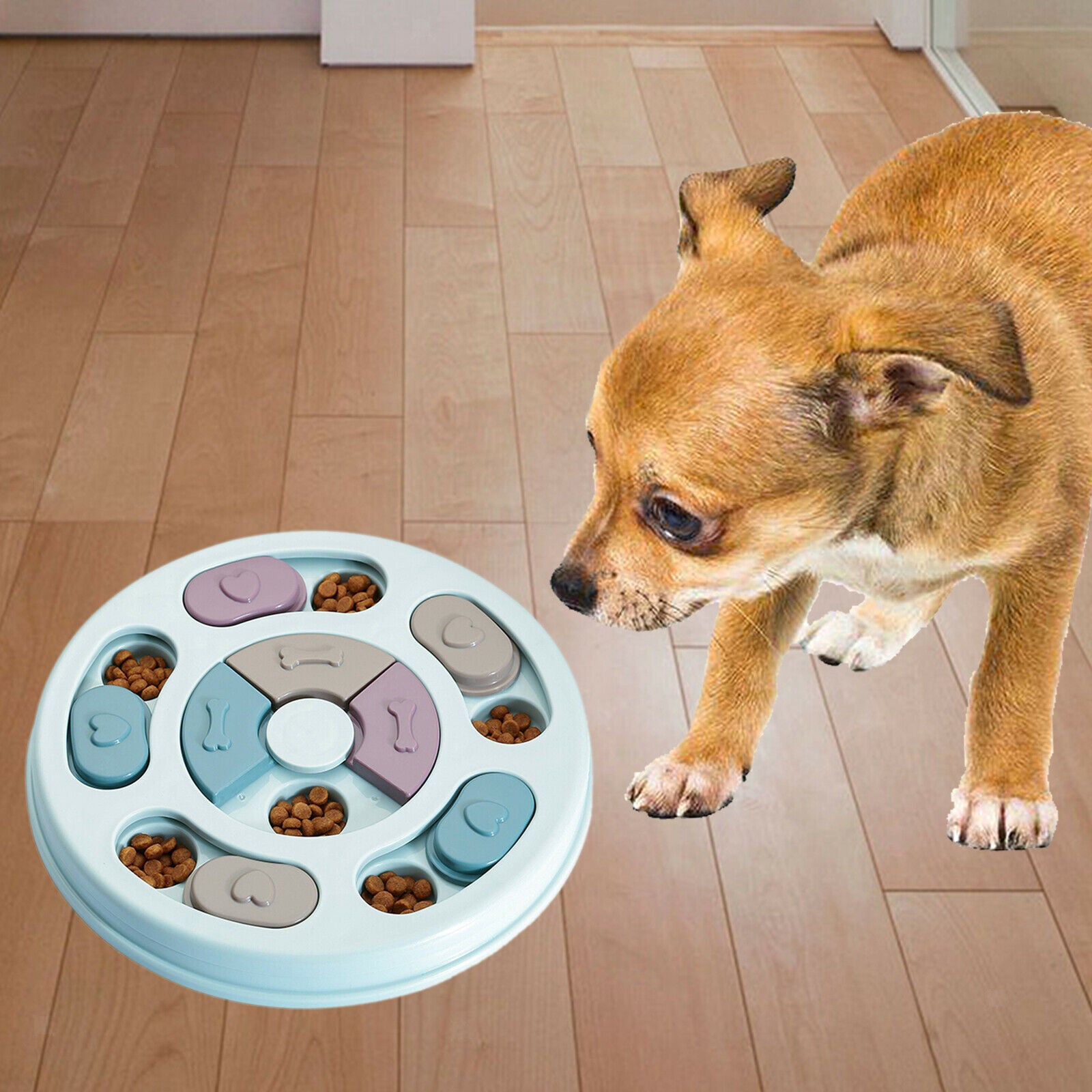 Dog Food Puzzle Dispensing Dogs Cat Feeder Games Feeder Interactive Pet