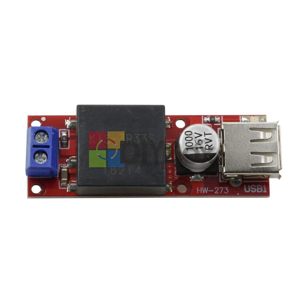 DC-DC Buck Module 7V-24V to 5V 3A USB Step Down KIS3R33S Module for Arduino New