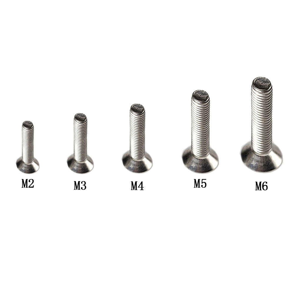 100pcs M3x15 Flat Head Socket   Screw Stainless Steel Allen Hex Drive Bolt