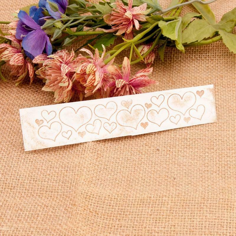 Heart Plastic Embossing Folder Stencil Template DIY Craft Making Scrapbooking